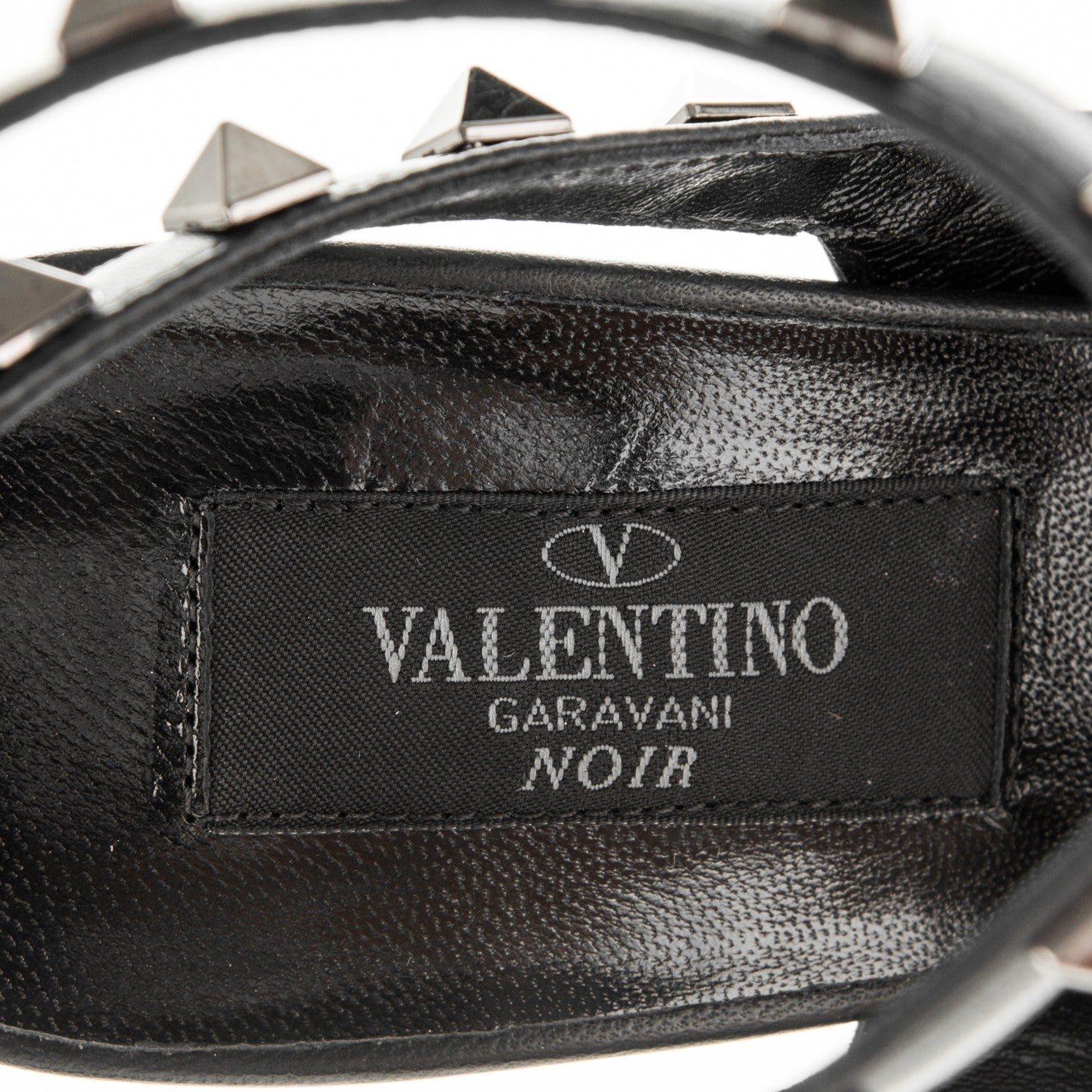 Valentino Garavani Nappa Rockstud Ankle Strap Pumps 37 Black 7 of 8