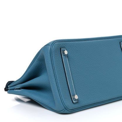 Hermes Togo Birkin 30 New Bleu Jean 9 of 10