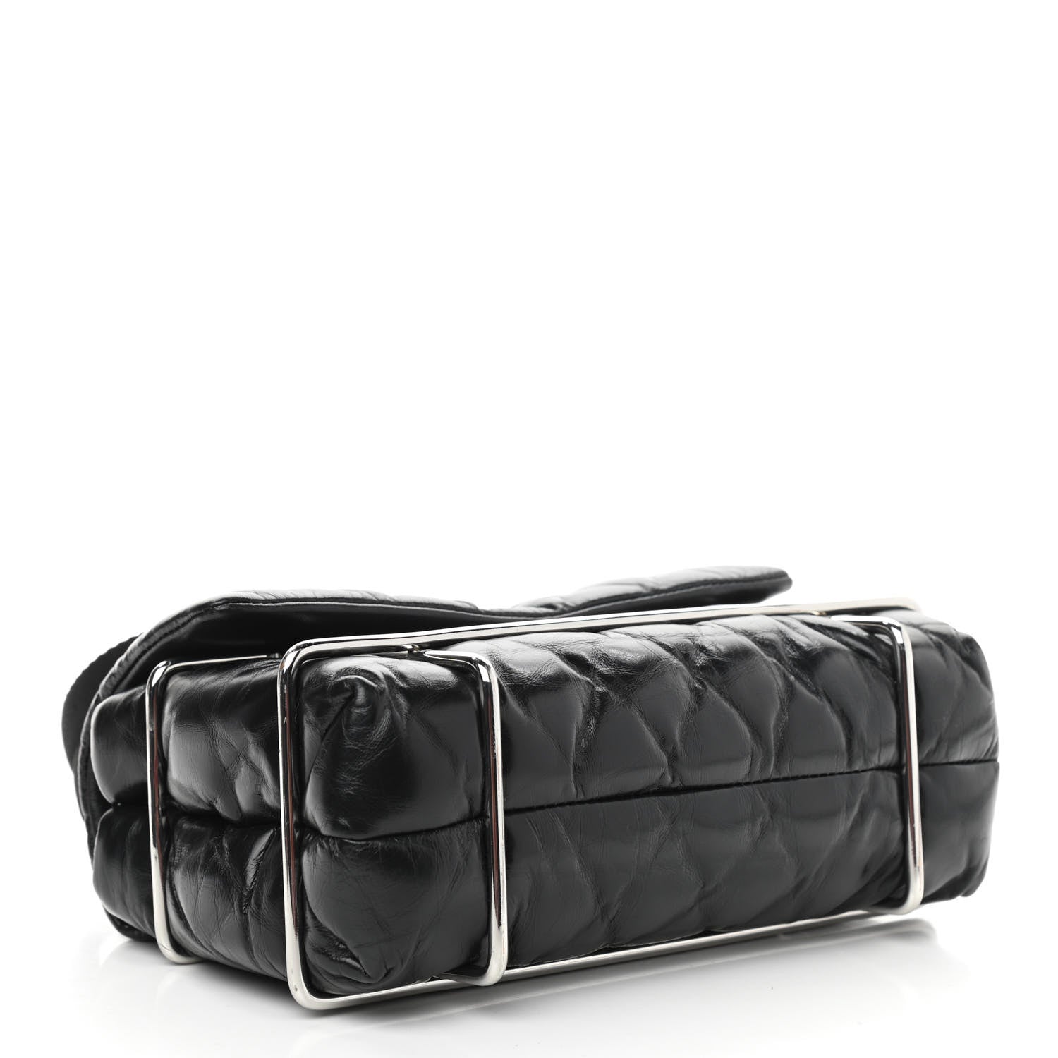 Alexander Wang Calfskin Quilted Halo Crossbody Bag Black 4 of 10