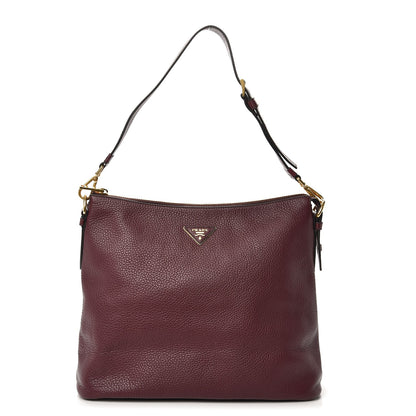 Prada Vitello Daino Hobo Amaranto 1 of 8