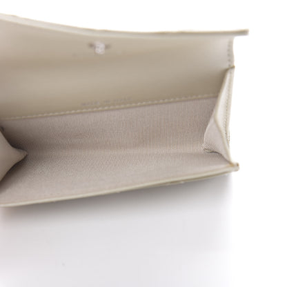 Chanel Patent Quilted Card Holder Light Gold 5 of 9