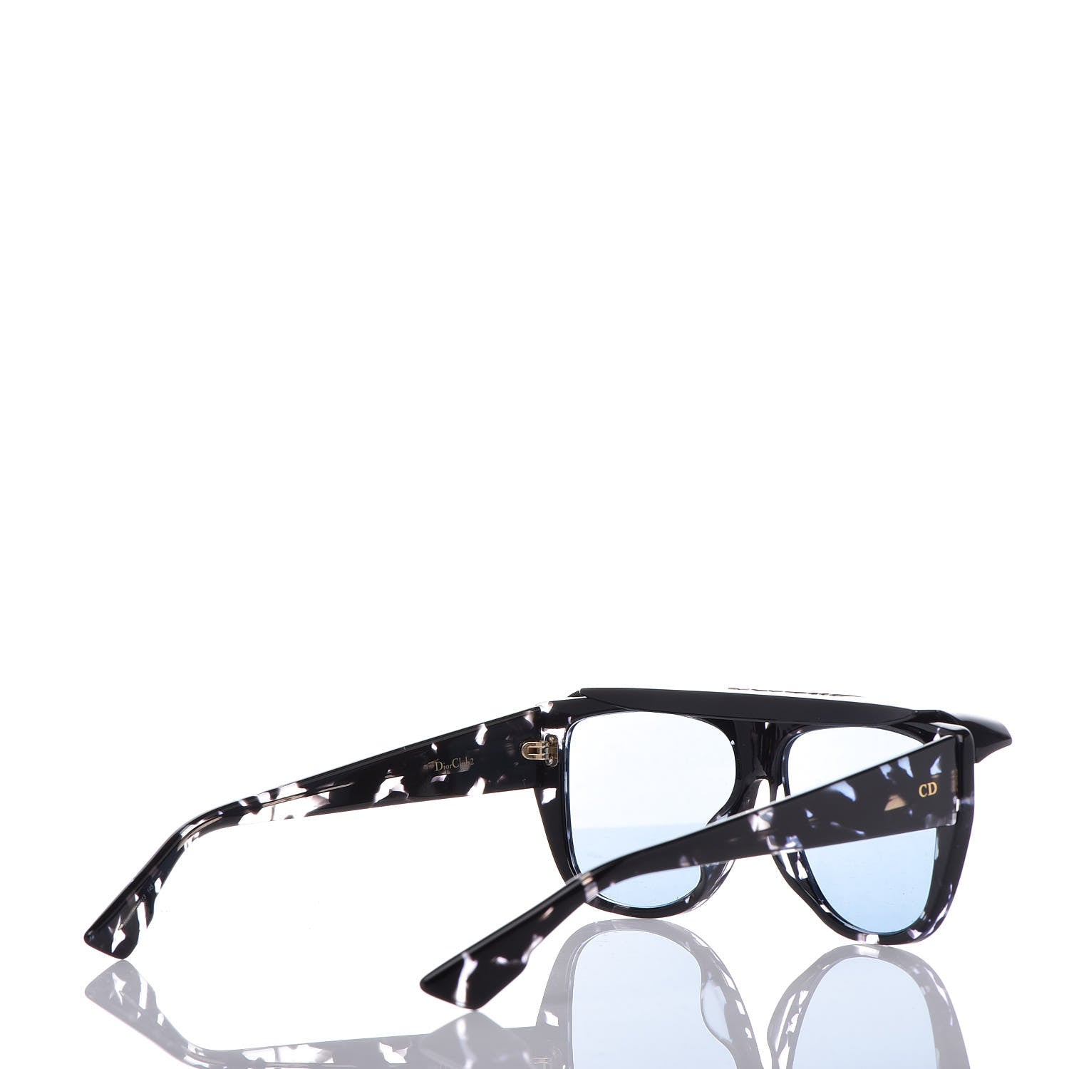 Christian Dior Club 2 Sunglasses Black Havana Blue 4 of 7