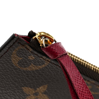 Louis Vuitton Monogram Felicie Chain Wallet Zippered Insert Fuchsia 7 of 7