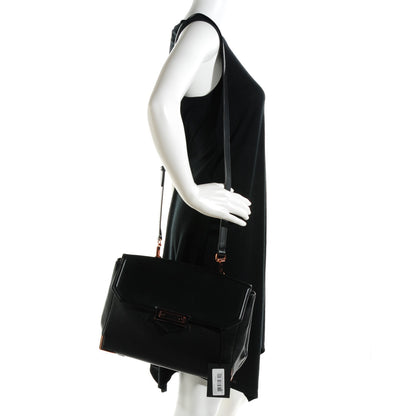 Alexander Wang Calfskin Large Marion Soft Black Rose Gold Hardware 2 of 7
