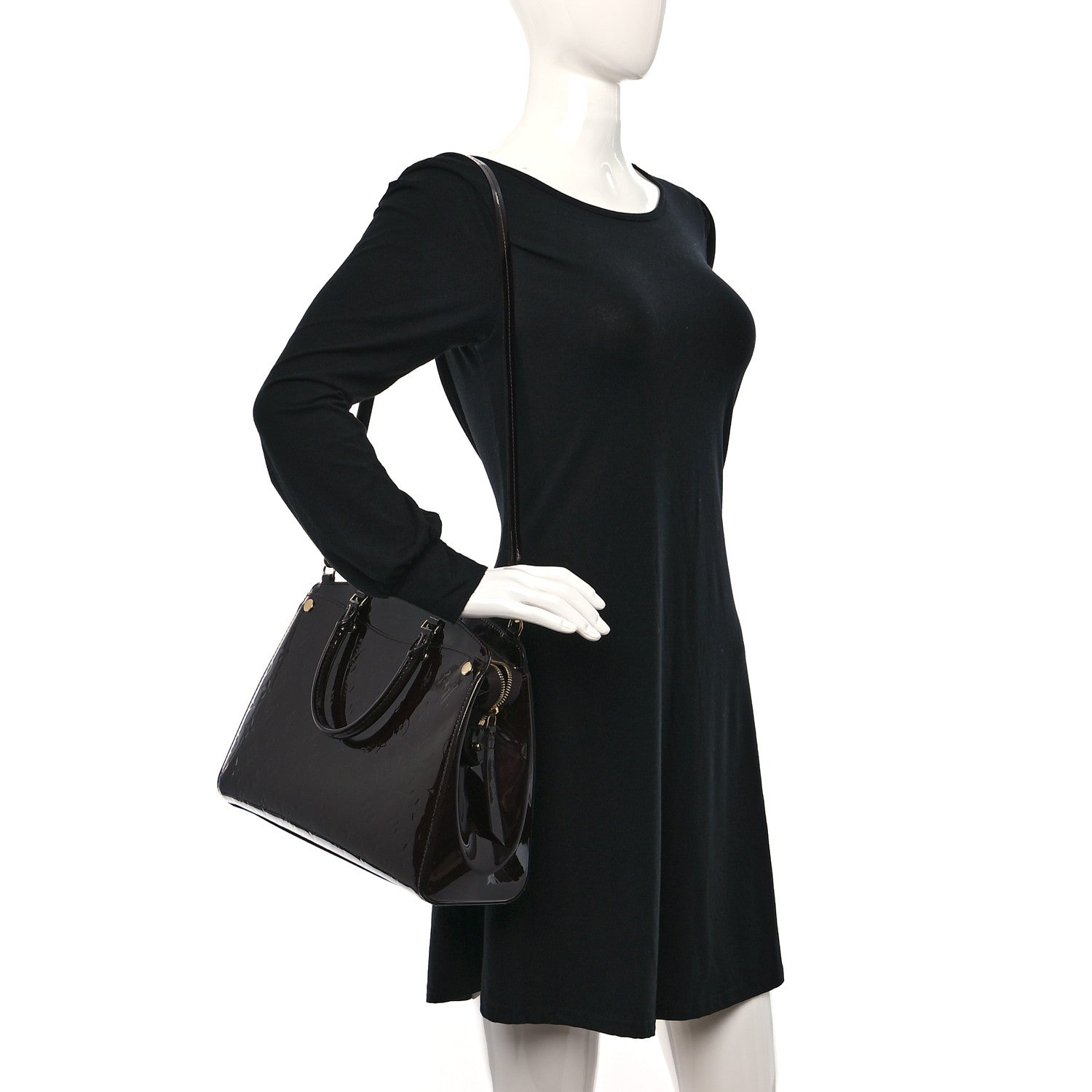 Louis Vuitton Vernis Brea MM NM Amarante 2 of 9