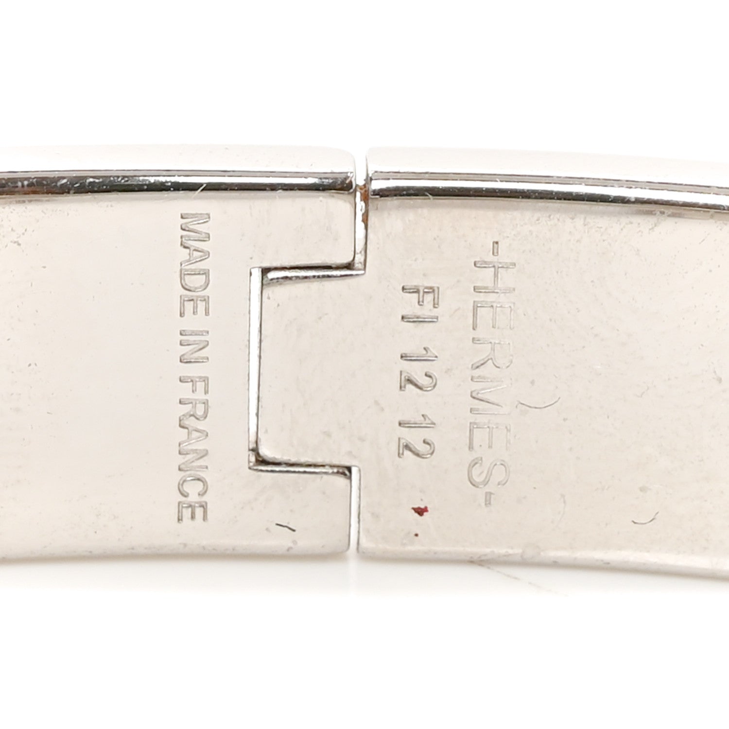 Hermes Matte Enamel Narrow Clic Clac HH Bracelet T6 Orange 4 of 5