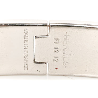 Hermes Matte Enamel Narrow Clic Clac HH Bracelet T6 Orange 4 of 5