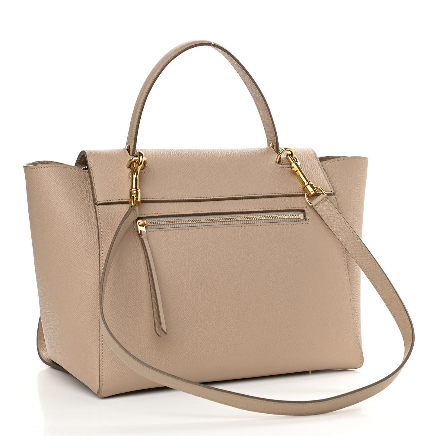 Grained Calfskin Mini Belt Bag Light Taupe