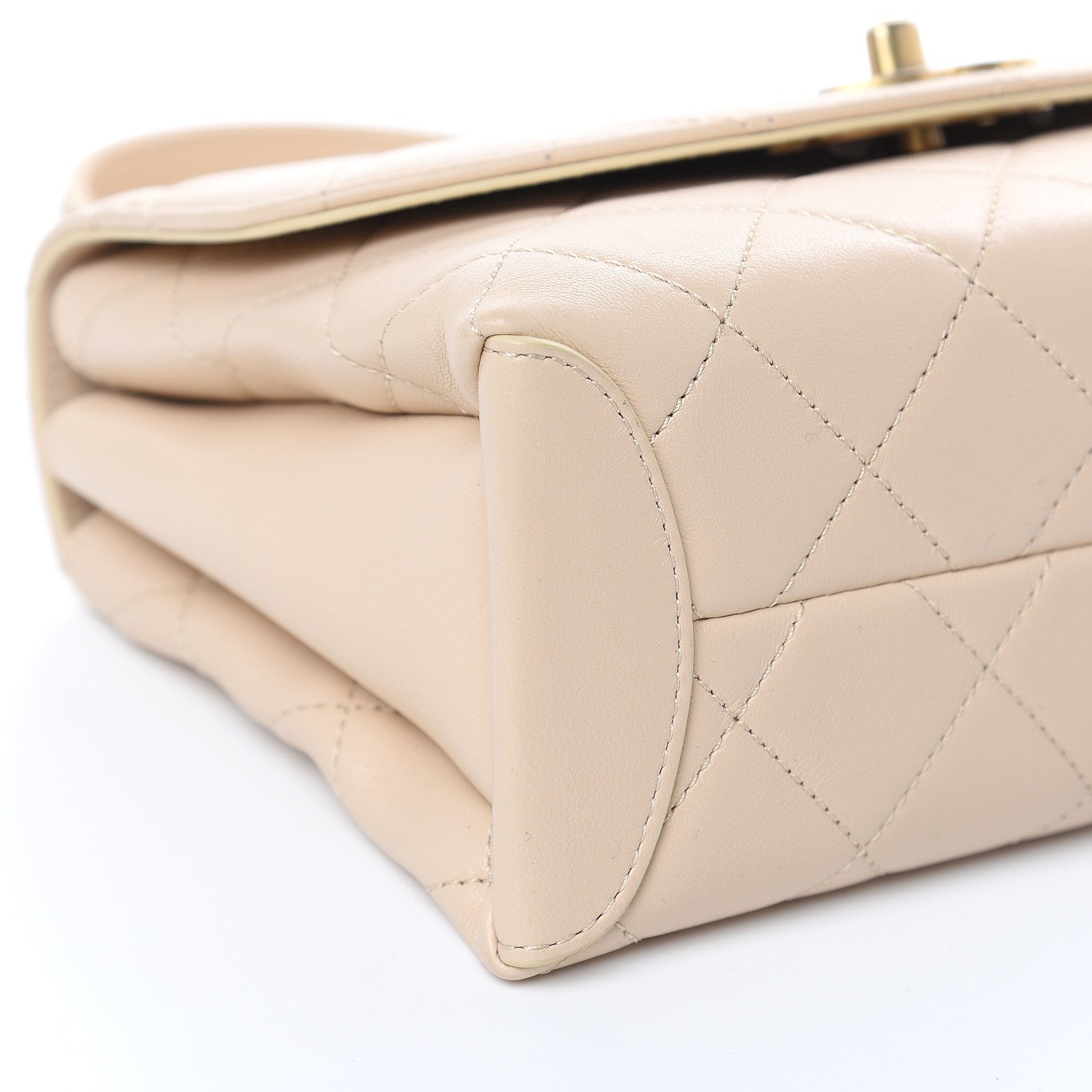 Chanel Lambskin Quilted Medium Trendy Spirit Top Handle Bag Beige 8 of 12