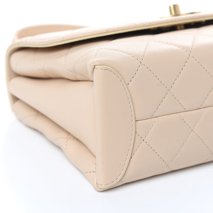 Chanel Lambskin Quilted Medium Trendy Spirit Top Handle Bag Beige 8 of 12