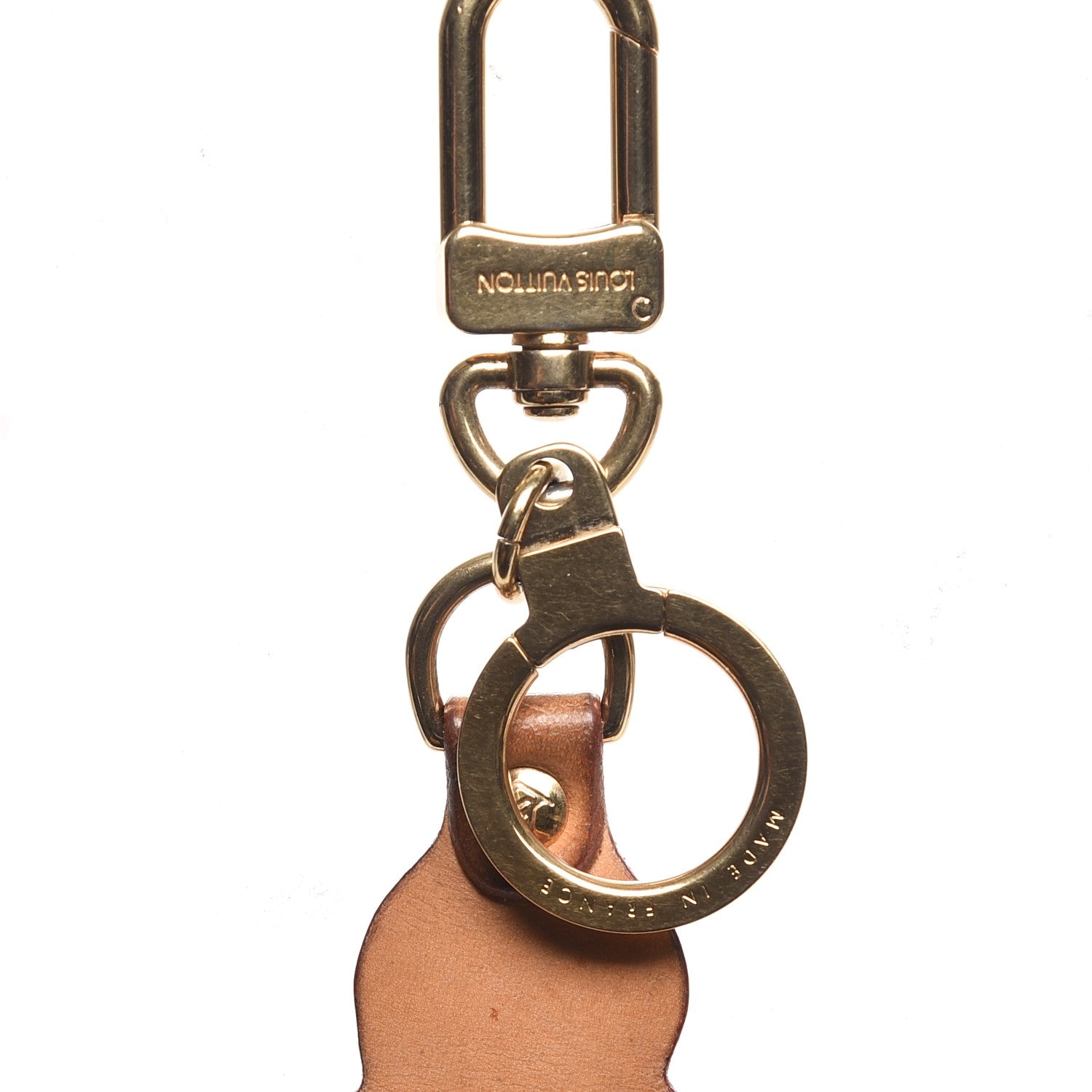 Louis Vuitton Vachetta Monogram Panda Key Ring Bag Charm 4 of 4