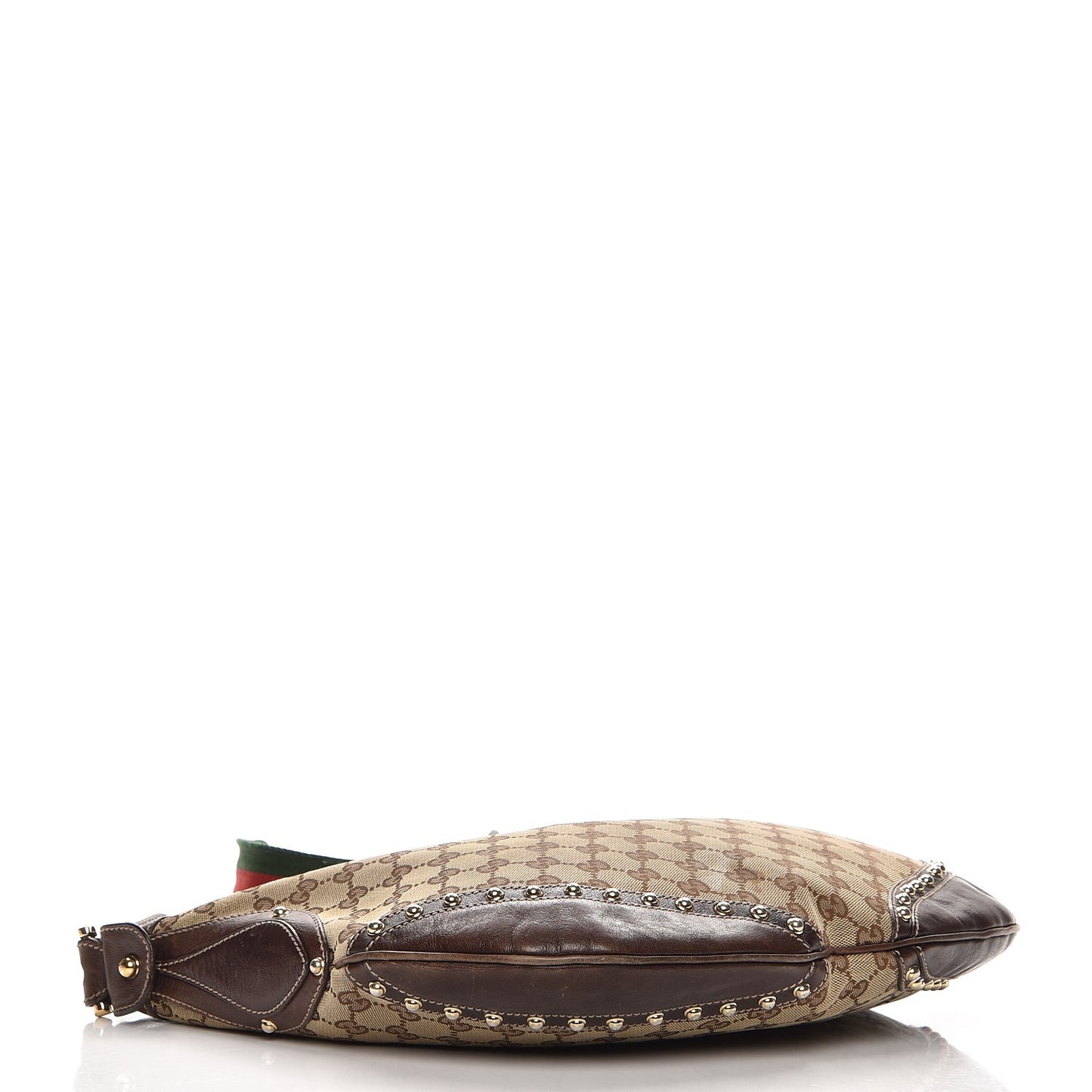 Monogram Pelham Studded Shoulder Bag Brown