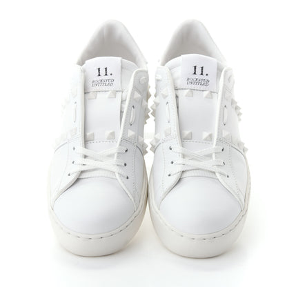 Valentino Garavani Calfskin Rockstud Untitled Open Sneakers 39 White 5 of 11
