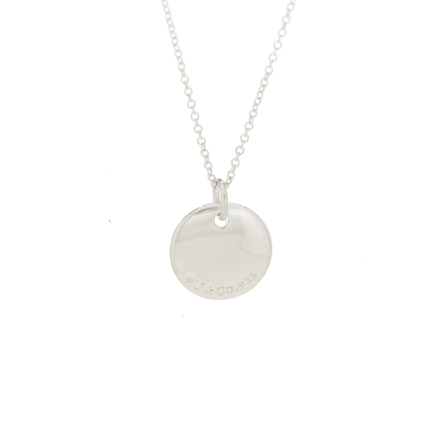 Sterling Silver Mom Disc Pendant Necklace