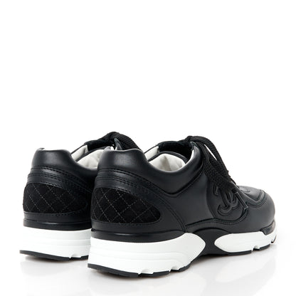 Chanel Calfskin CC Sneakers 35 Black 4 of 9
