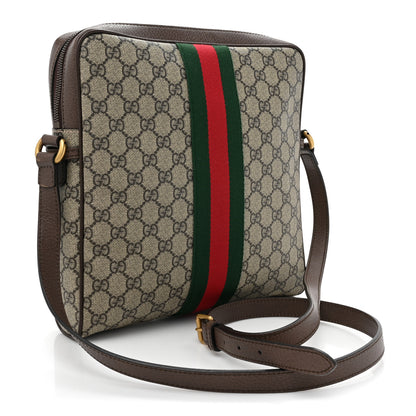 Gucci GG Supreme Monogram Web Medium Ophidia Messenger Bag Brown 3 of 10
