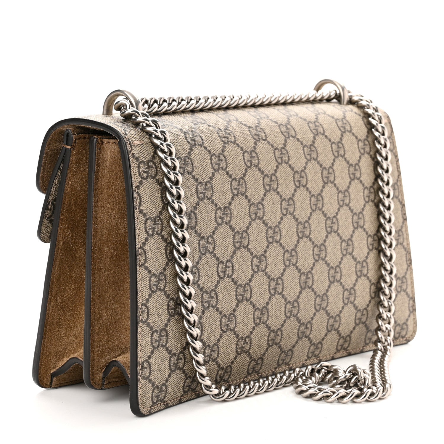 Gucci GG Supreme Monogram Small Dionysus Shoulder Bag Taupe 3 of 10