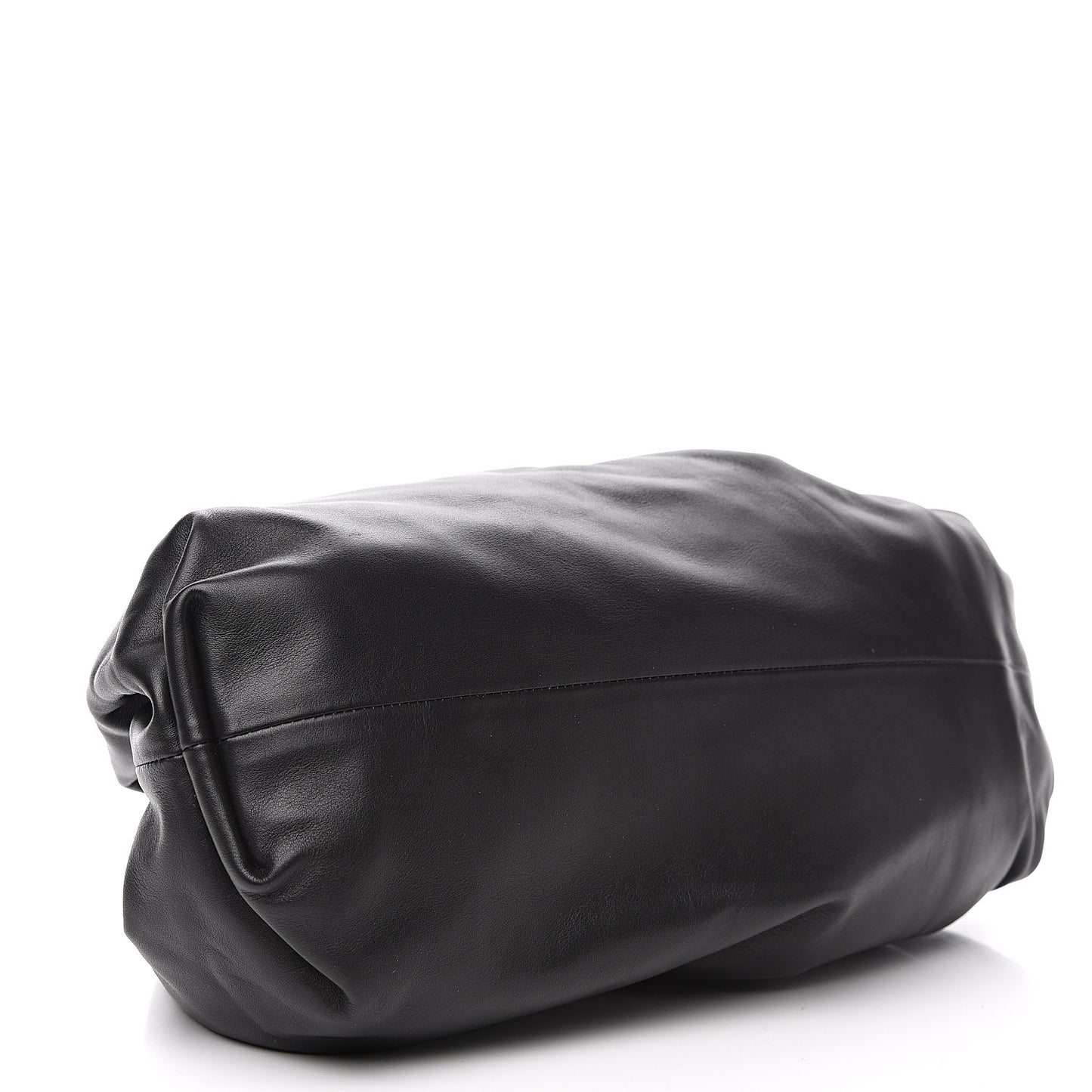 Smooth Butter Calf The Pouch Oversized Clutch Black