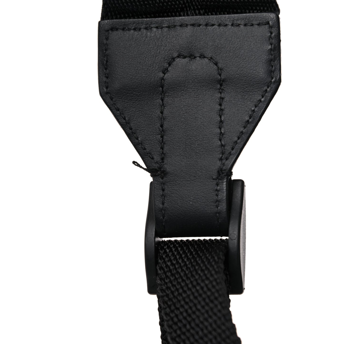 Nylon Stamp Patch Cross Strap Backpack Black Maya