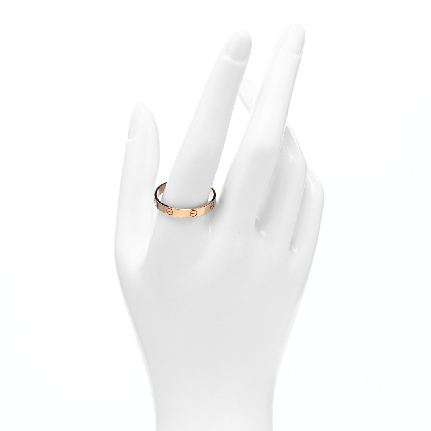 Cartier 18K Yellow Gold 3.5mm LOVE Wedding Band Ring 67 11.75 2 of 5