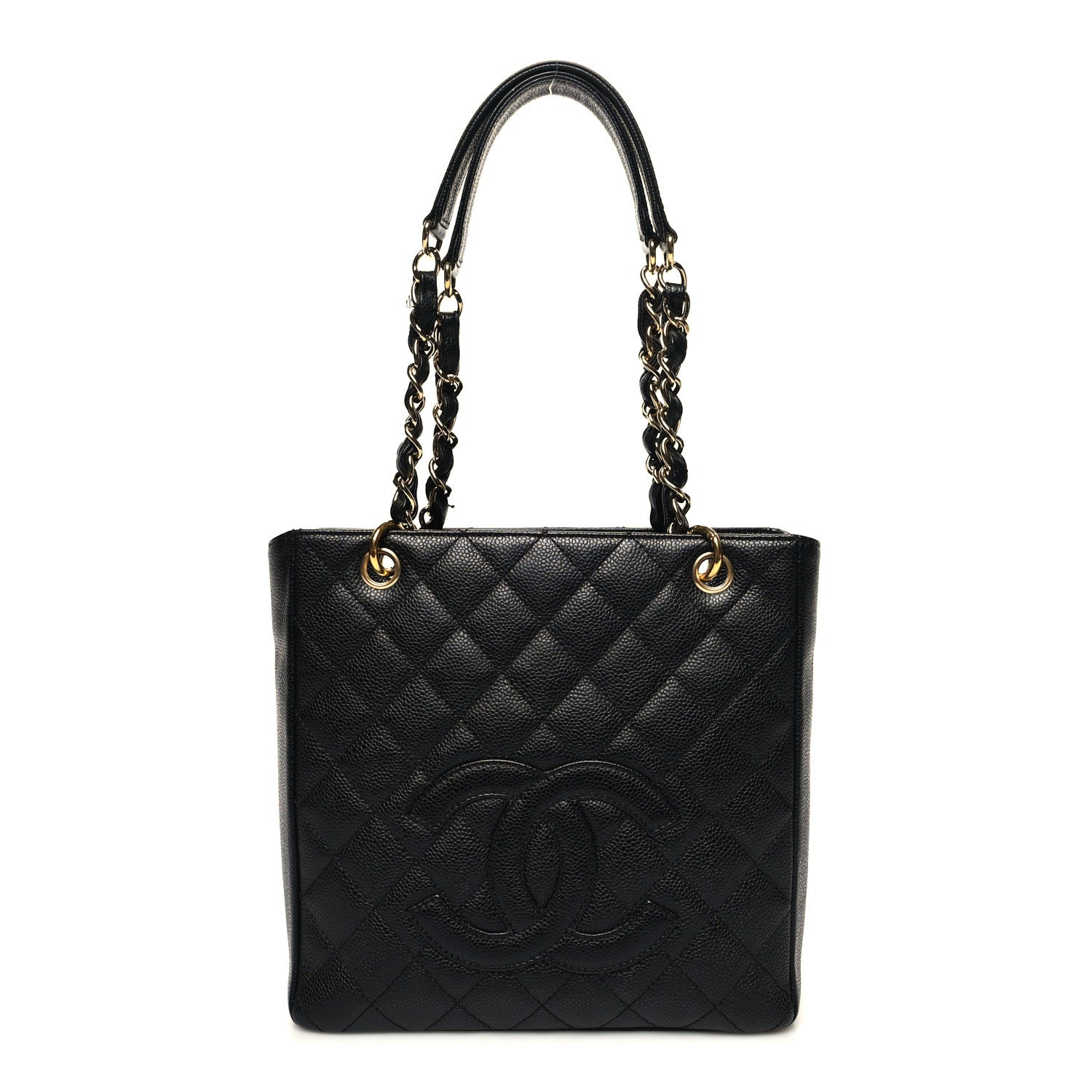 Chanel Caviar Quilted Petit Shopping Tote PST Black 1 of 11