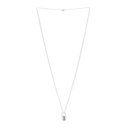 Louis Vuitton Sterling Silver Lockit Necklace 3 of 6