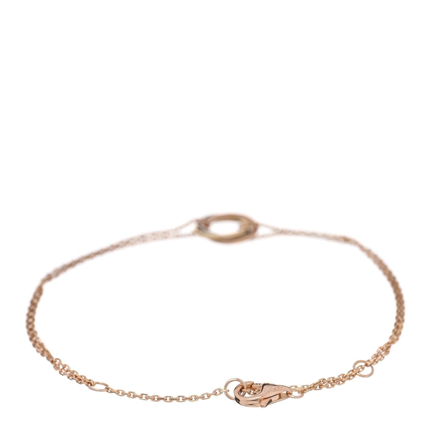 Cartier 18K Pink Yellow White Gold Trinity Bracelet 2 of 3