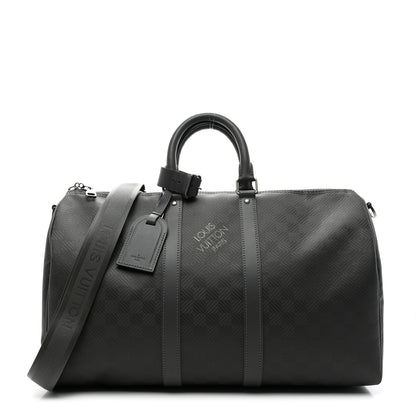Louis Vuitton Damier Carbone Keepall Bandouliere 45 1 of 9