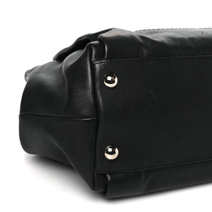 Chanel Caviar Large CC Tuck Tote Black 9 of 10