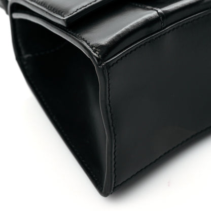 Balenciaga Box Calfskin Graffiti Logo Hourglass Top Handle Bag XS Black Silver 9 of 12