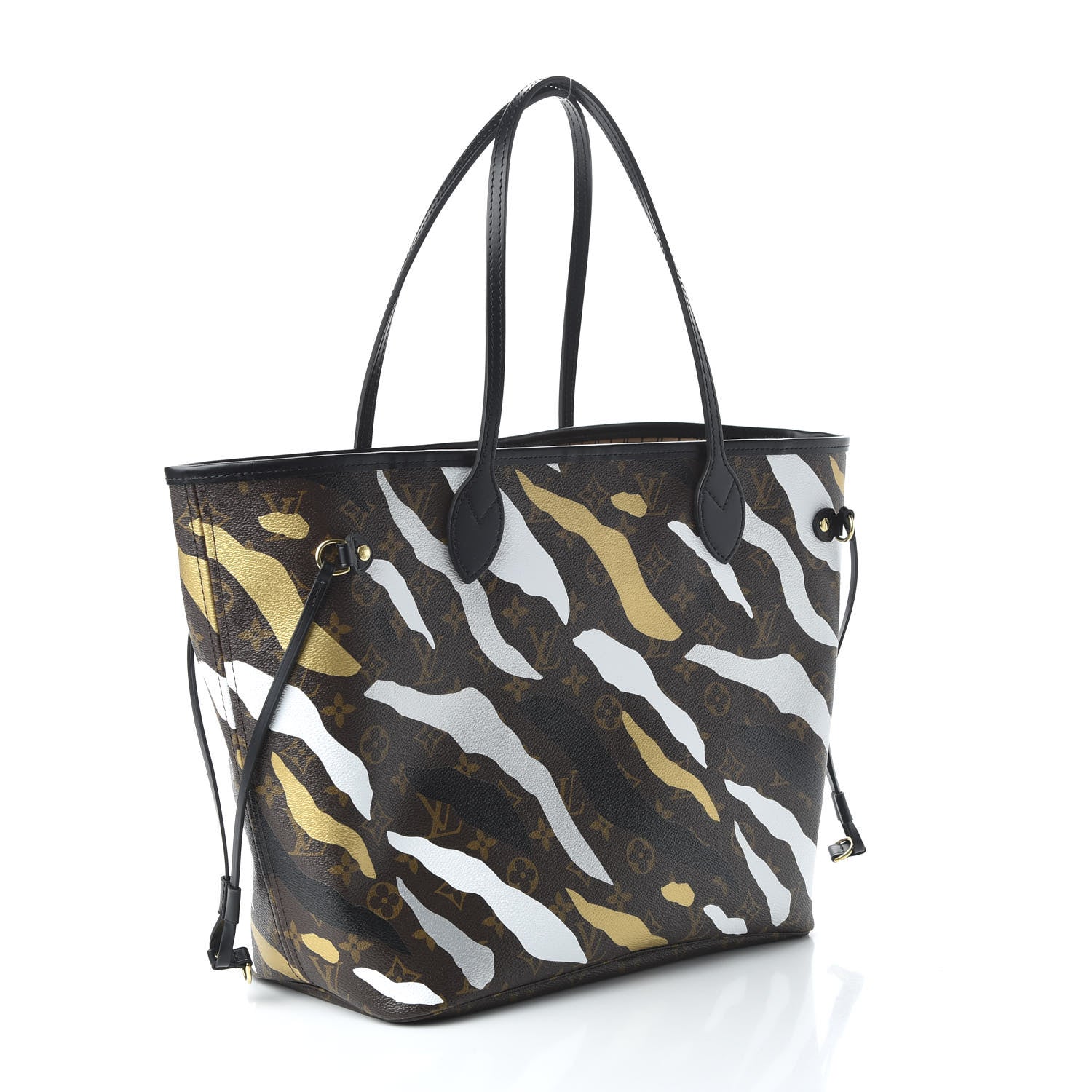 Louis Vuitton X LOL Monogram Neverfull MM Gold Silver 3 of 10