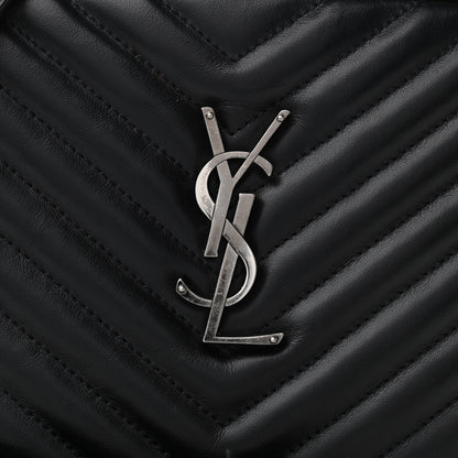 Saint Laurent Calfskin Matelasse Monogram Lou Camera Bag Black 7 of 9