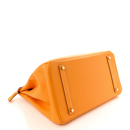 Hermes Epsom Candy Birkin 35 Jaune D'Or Feu 4 of 14