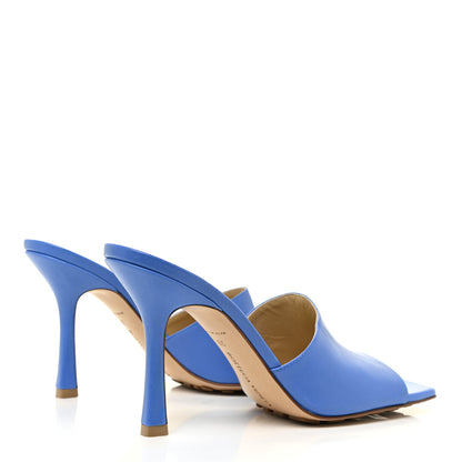 Bottega Veneta Lambskin Stretch Mule Sandals 39 Aquarium 4 of 8