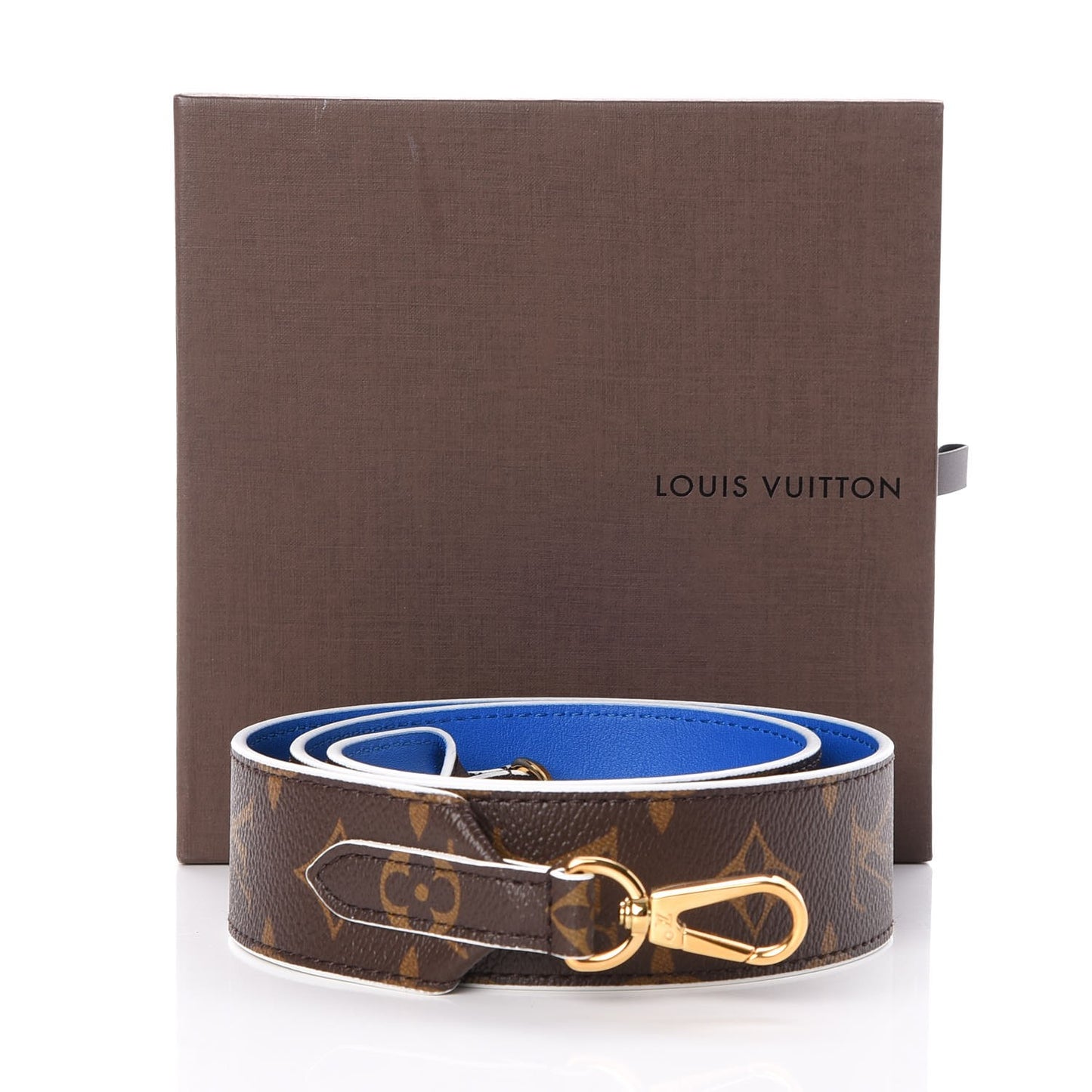 Monogram Bandouliere Shoulder Strap Blue