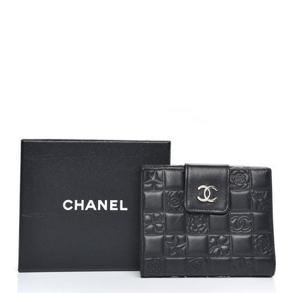 Chanel Lambskin Precious Symbols French Wallet Black 11 of 11
