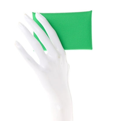 Hermes Epsom Calvi Card Case Vert Comics Vert Fizz 4 of 6