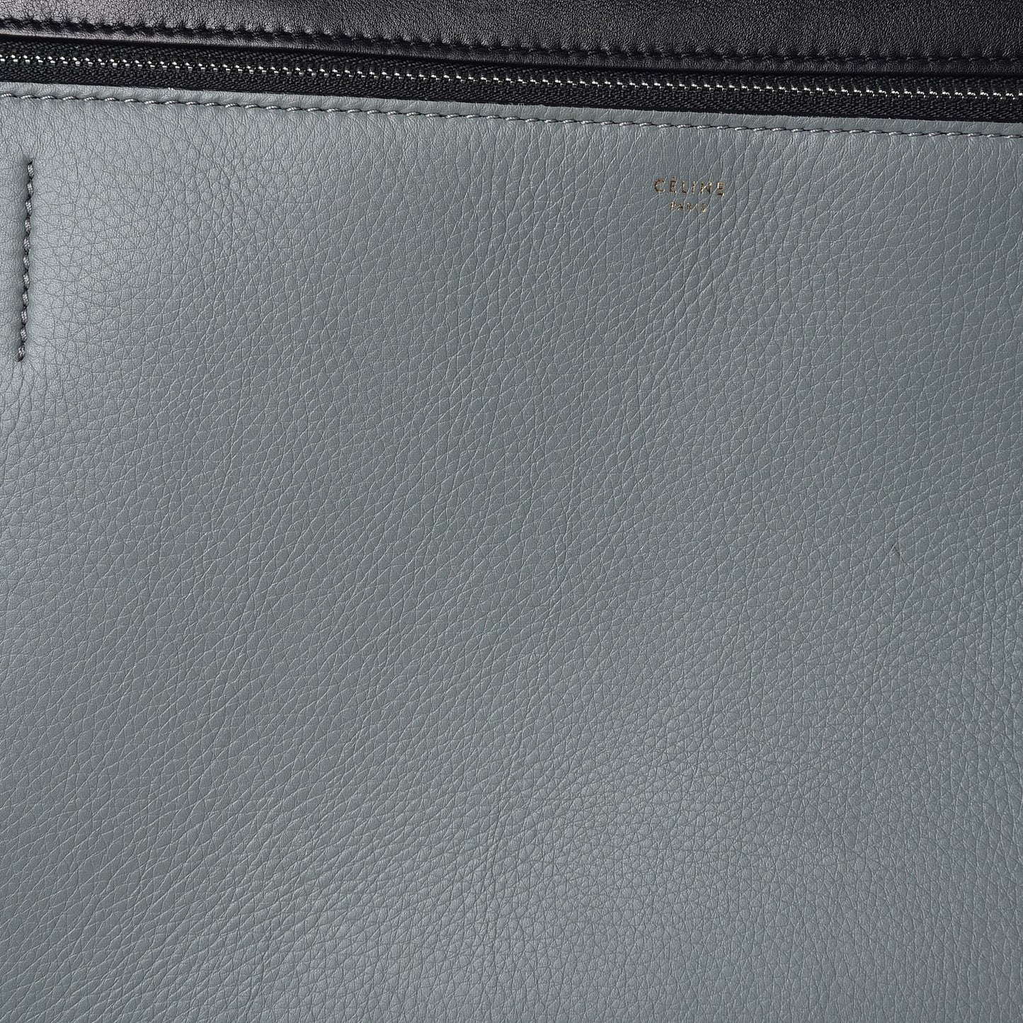 Calfskin Medium Bi-Color Edge Shoulder Bag Almond