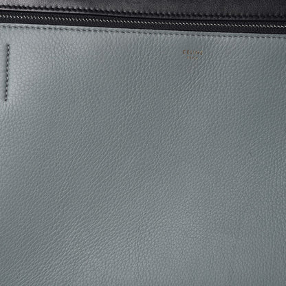 Celine Calfskin Medium Bi-Color Edge Shoulder Bag Almond 9 of 16