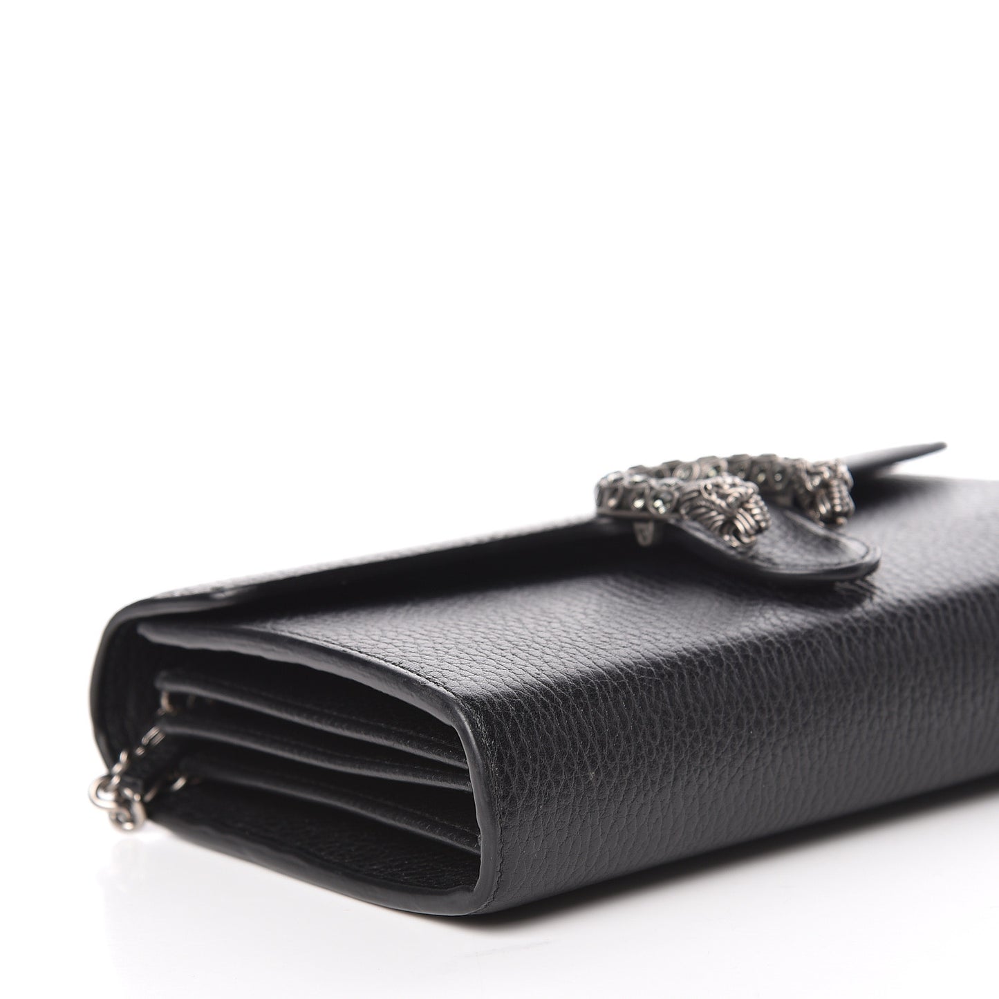 Calfskin Mini Dionysus Chain Wallet Black