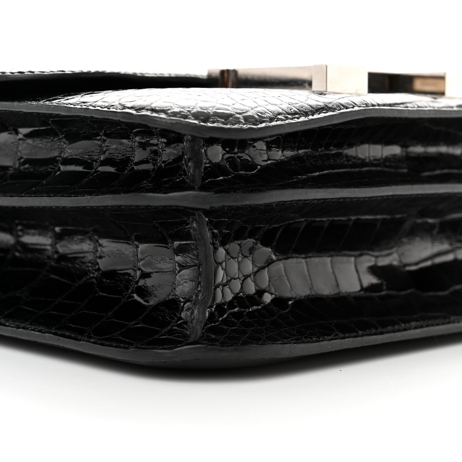 Hermes Shiny Alligator Constance 24 Black 9 of 11