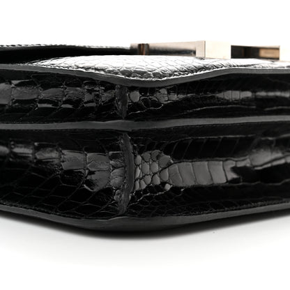 Hermes Shiny Alligator Constance 24 Black 9 of 11