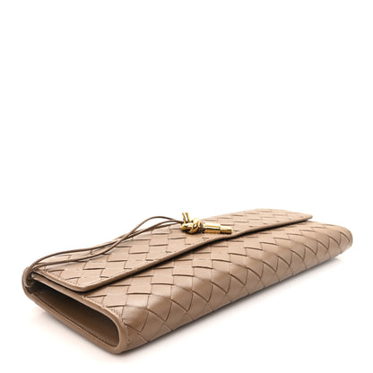 Bottega Veneta Nappa Intrecciato Long Andiamo Top Handle Clutch Pinecone 4 of 8