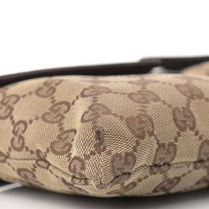 Gucci GG Monogram Double Pocket Belt Bag Dark Brown 10 of 15