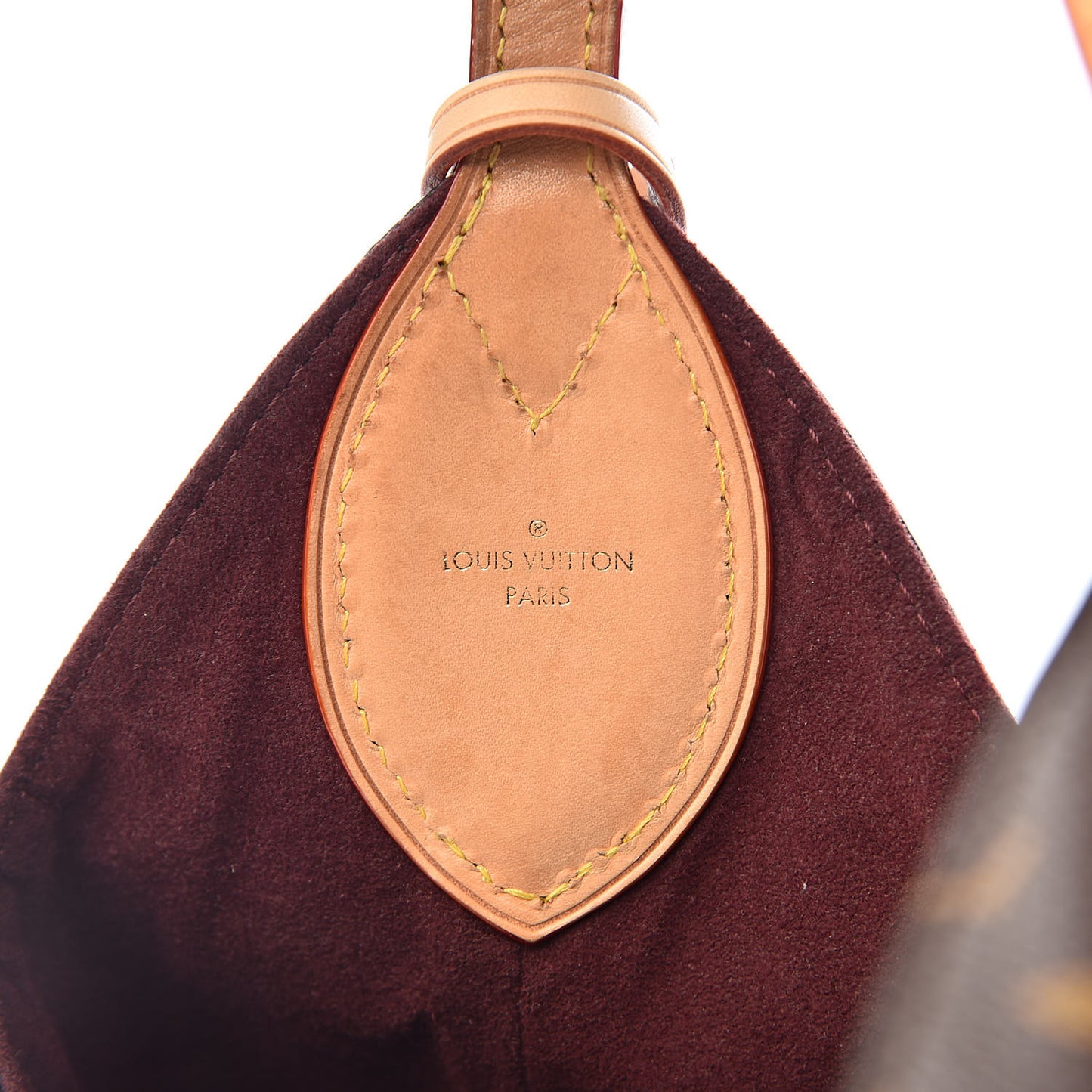 Monogram Flower Hobo Beige