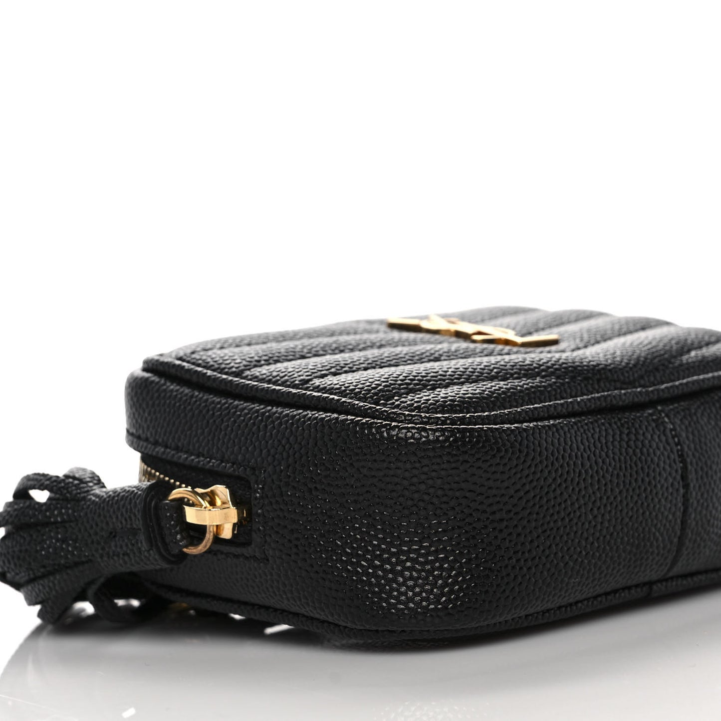 Grain De Poudre Matelasse Monogram Baby Lou Camera Bag Black