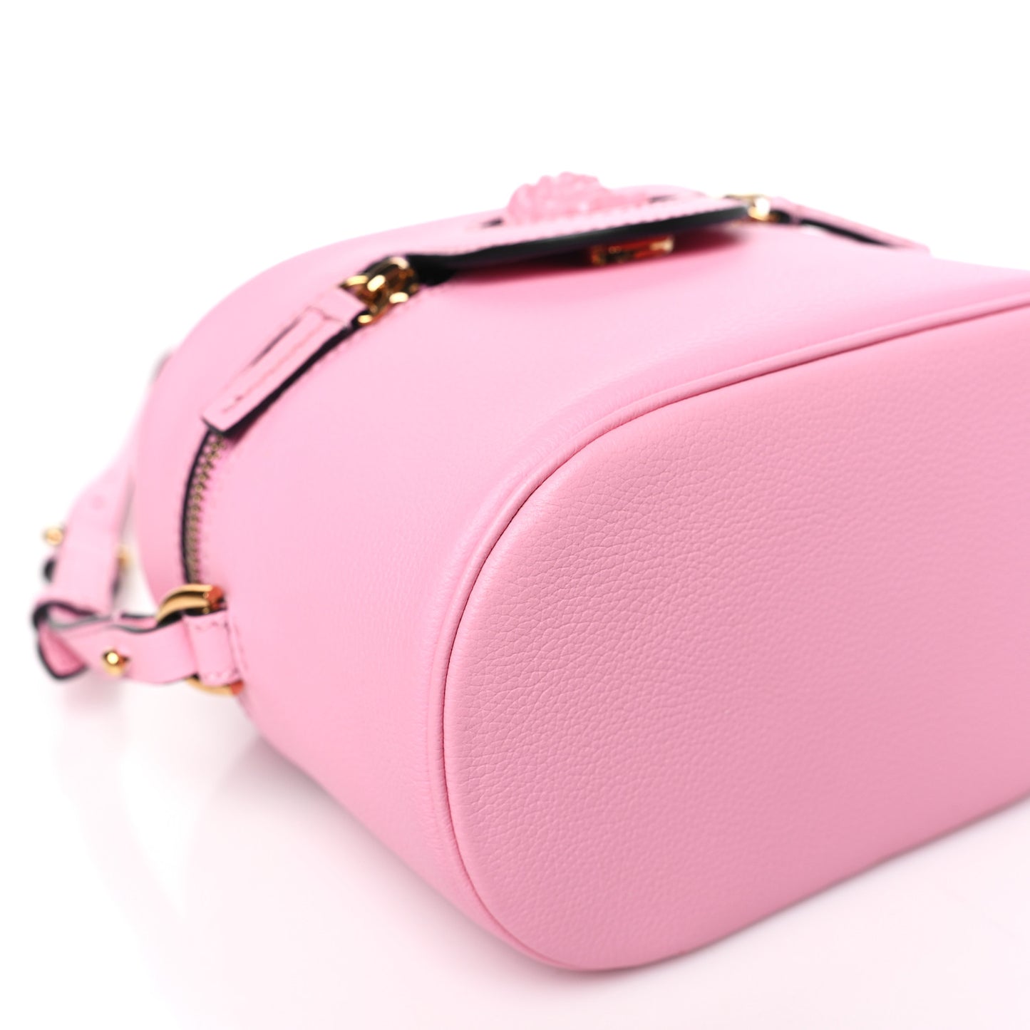 Grained Calfskin Medusa Vanity Case Pink