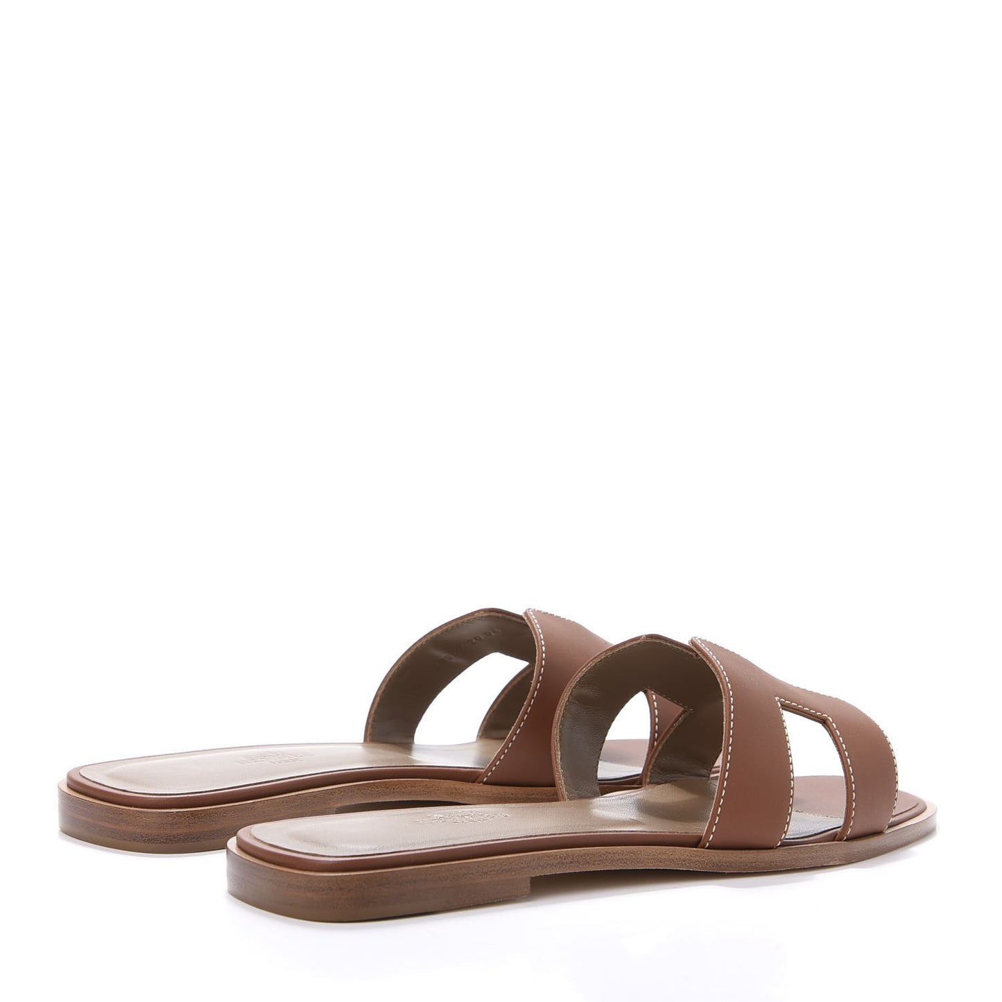 Box Calfskin Oran Sandals 39 Gold