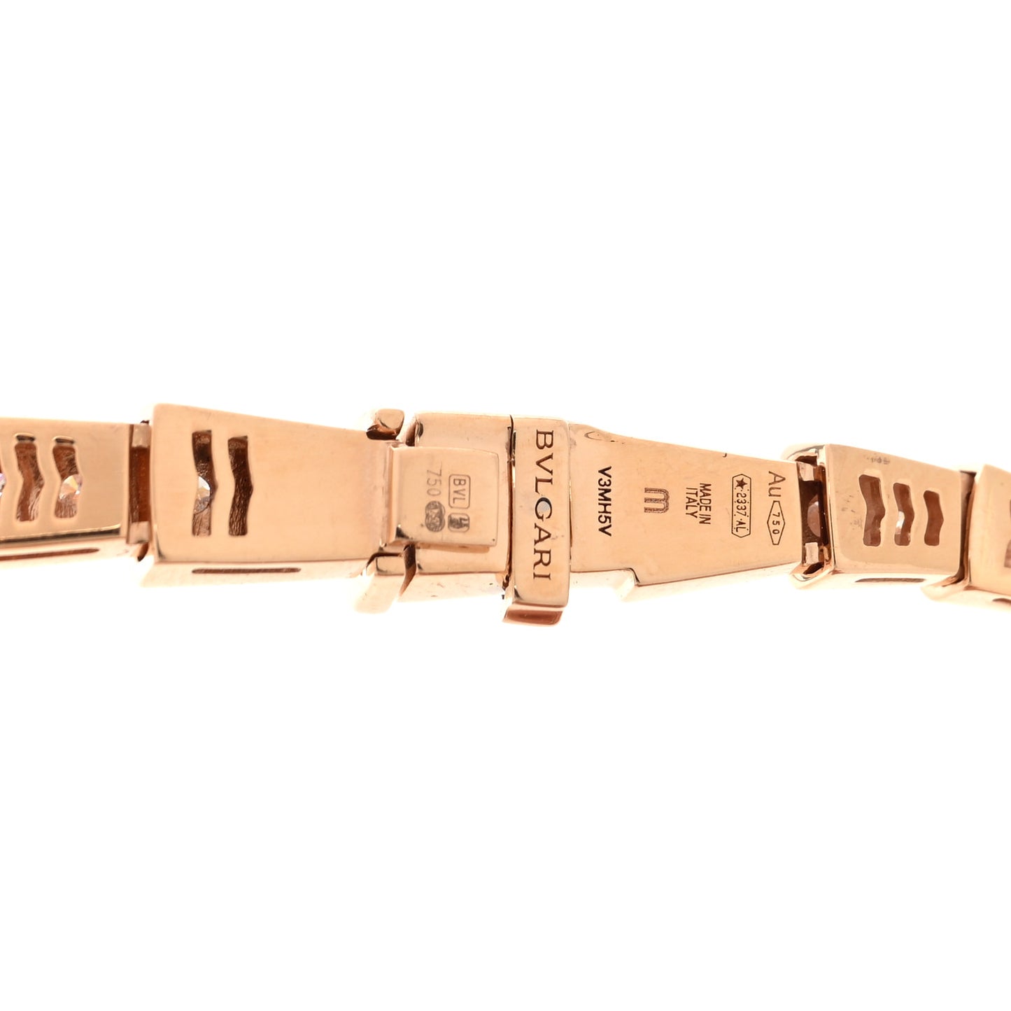 18K Rose Gold Diamond Serpenti Viper Full Pave Choker Necklace