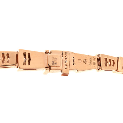 Bulgari 18K Rose Gold Diamond Serpenti Viper Full Pave Choker Necklace 4 of 6